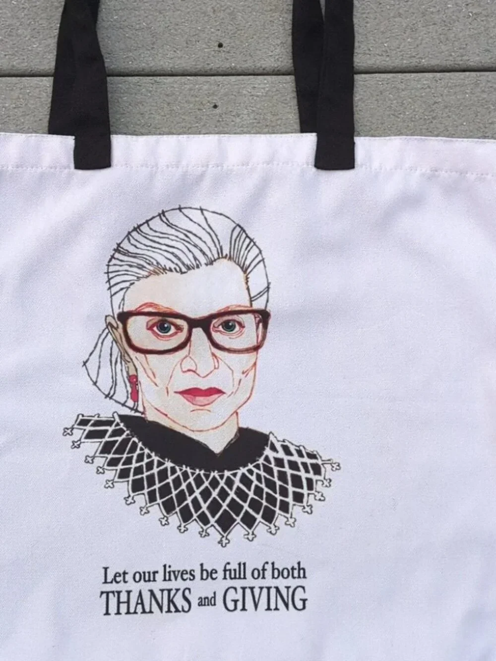 Ruth Bader Ginsberg Book Tote | RBG Canvas Tote Bag